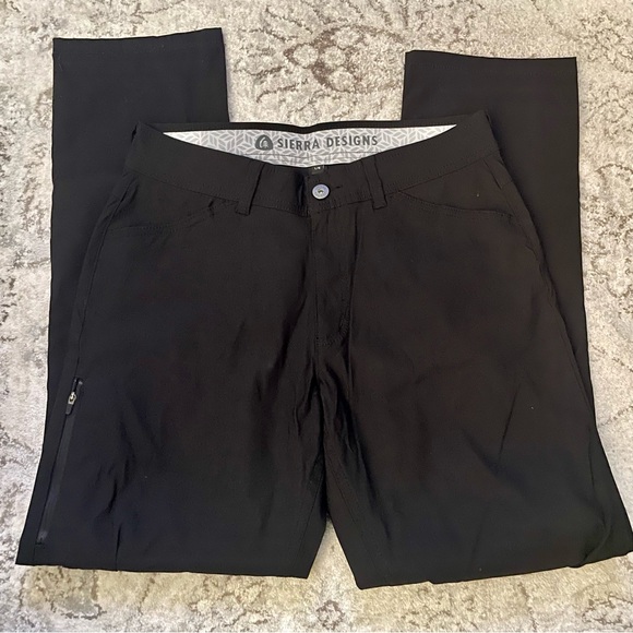 Sierra Designs Black Technical Trousers Size Large - Picture 6 of 12